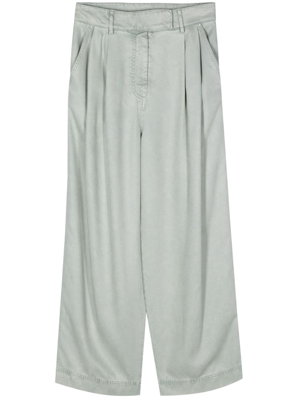 Giorgio Armani lyocell palazzo pants - Green von Giorgio Armani