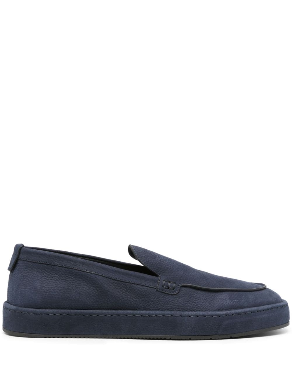 Giorgio Armani nubuck-leather loafers - Blue von Giorgio Armani