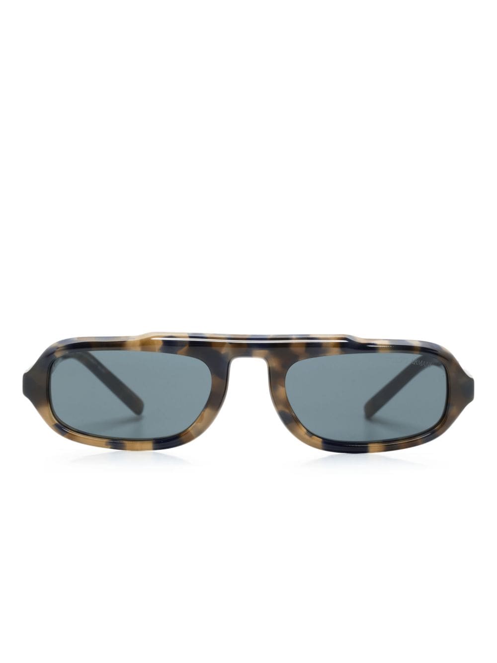 Giorgio Armani oval-frame sunglasses - Brown von Giorgio Armani