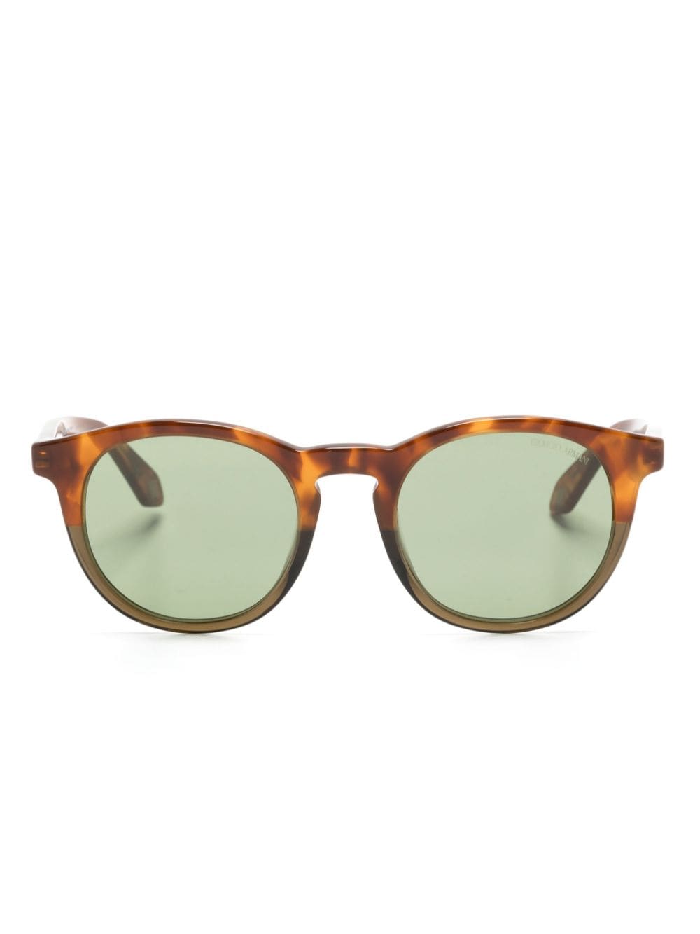 Giorgio Armani pantos-frame sunglasses - Brown von Giorgio Armani