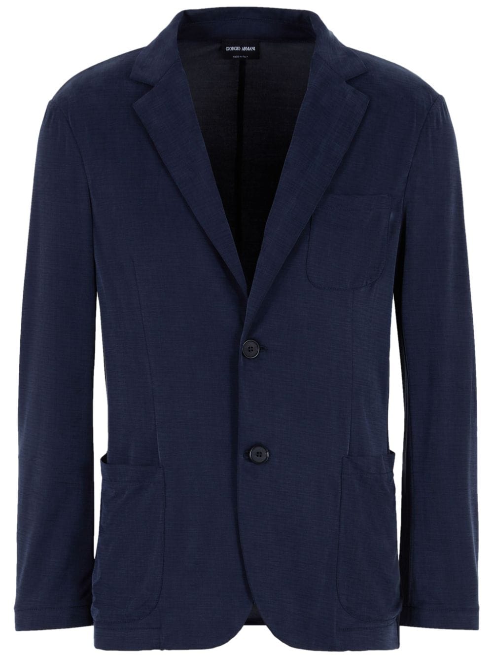 Giorgio Armani peak-lapels single-breasted blazer - Blue von Giorgio Armani