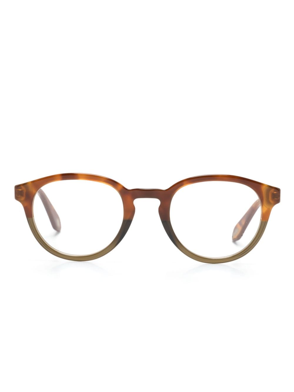 Giorgio Armani round-frame glasses - Neutrals von Giorgio Armani