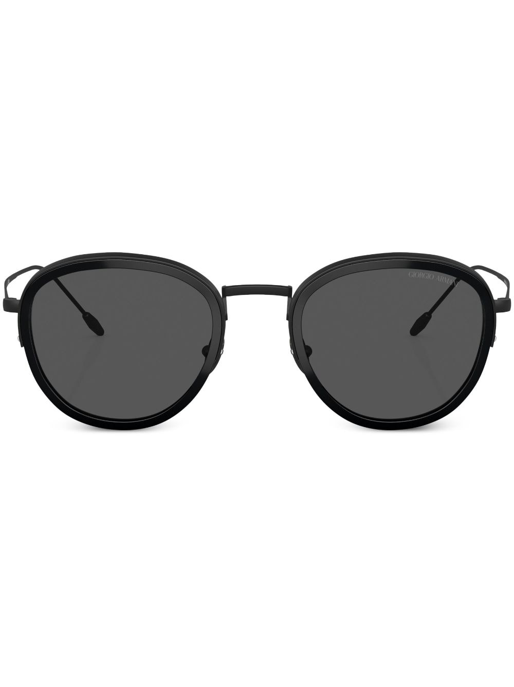 Giorgio Armani round frame sunglasses - Black von Giorgio Armani