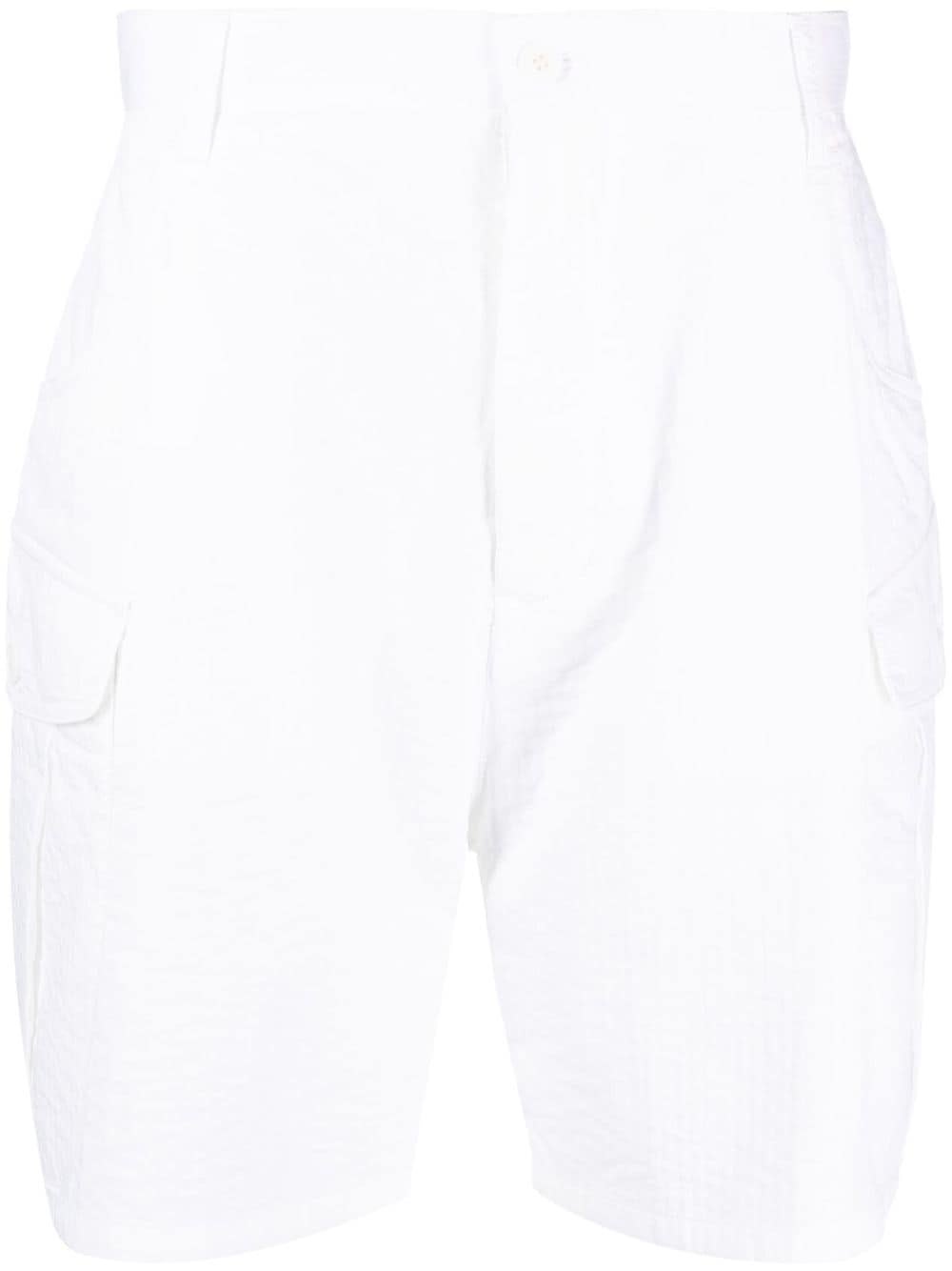 Giorgio Armani seersucker cargo shorts - White von Giorgio Armani