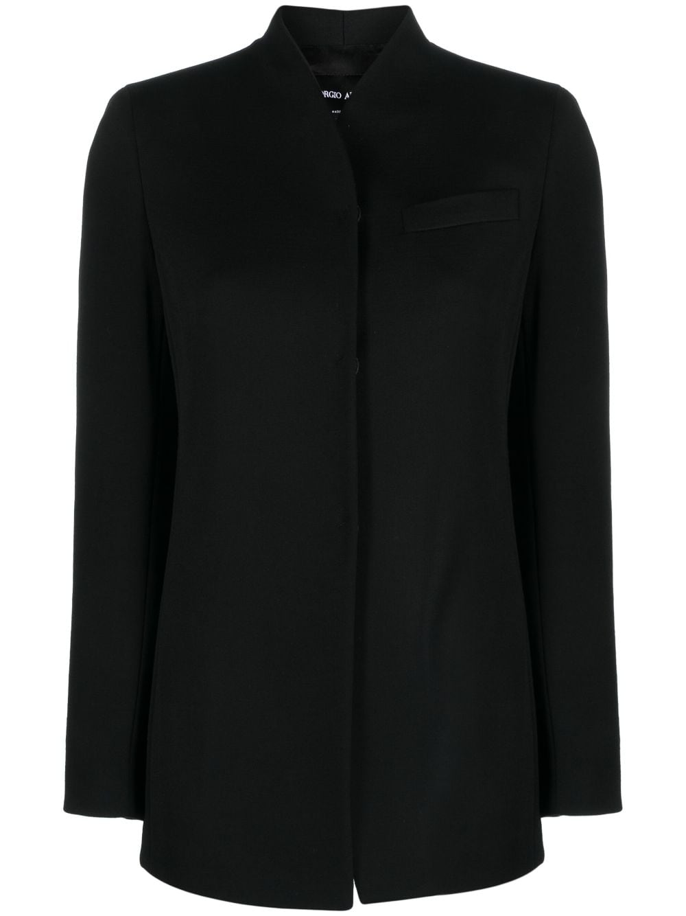 Giorgio Armani single-breasted blazer - Black von Giorgio Armani