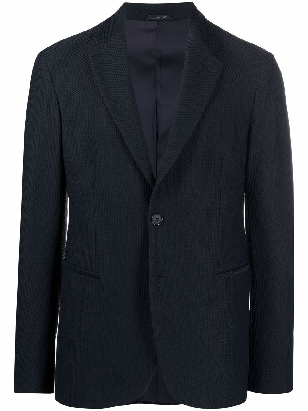 Giorgio Armani single-breasted tailored blazer - Blue von Giorgio Armani