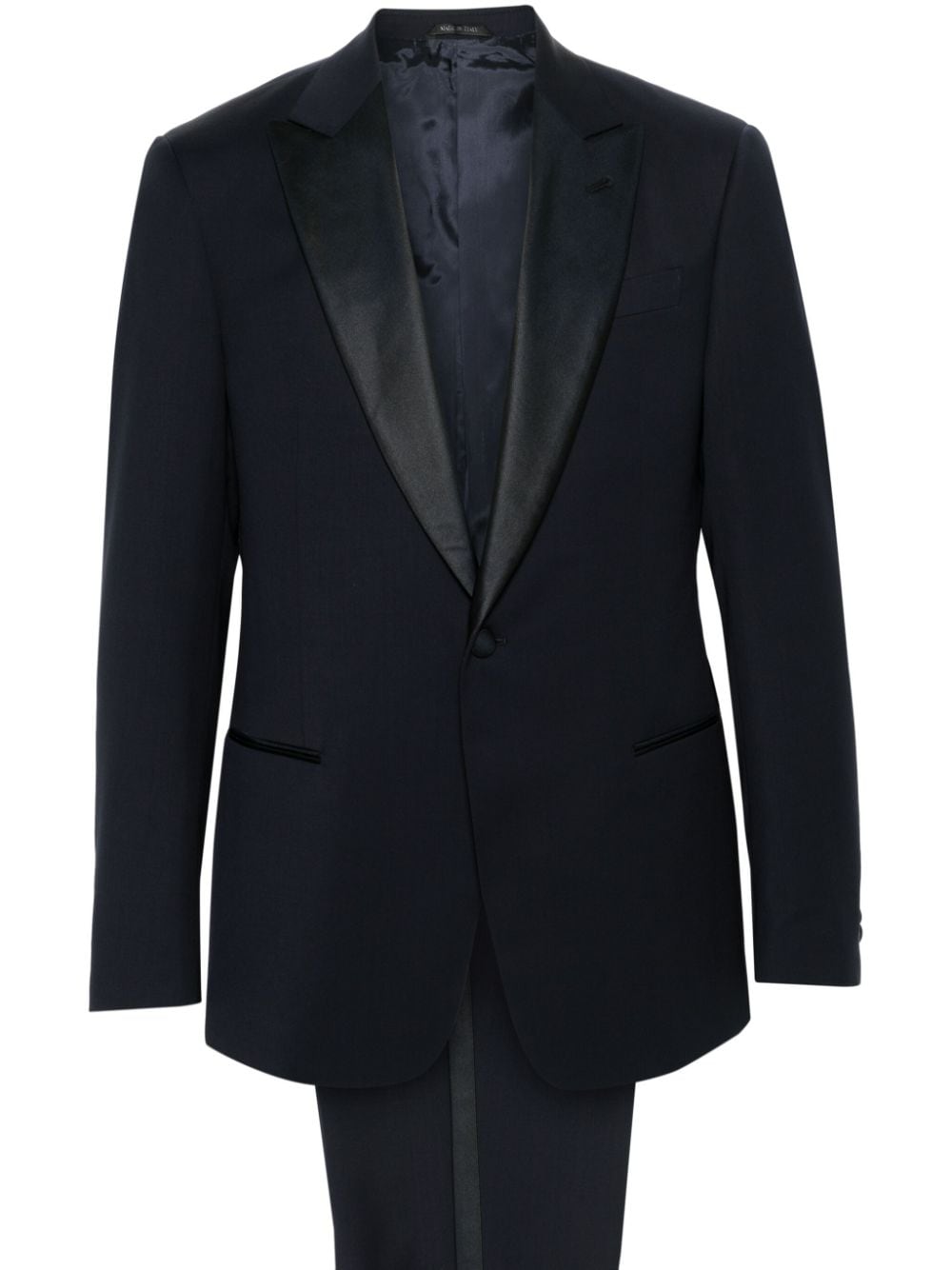 Giorgio Armani single-breasted wool suit - Blue von Giorgio Armani