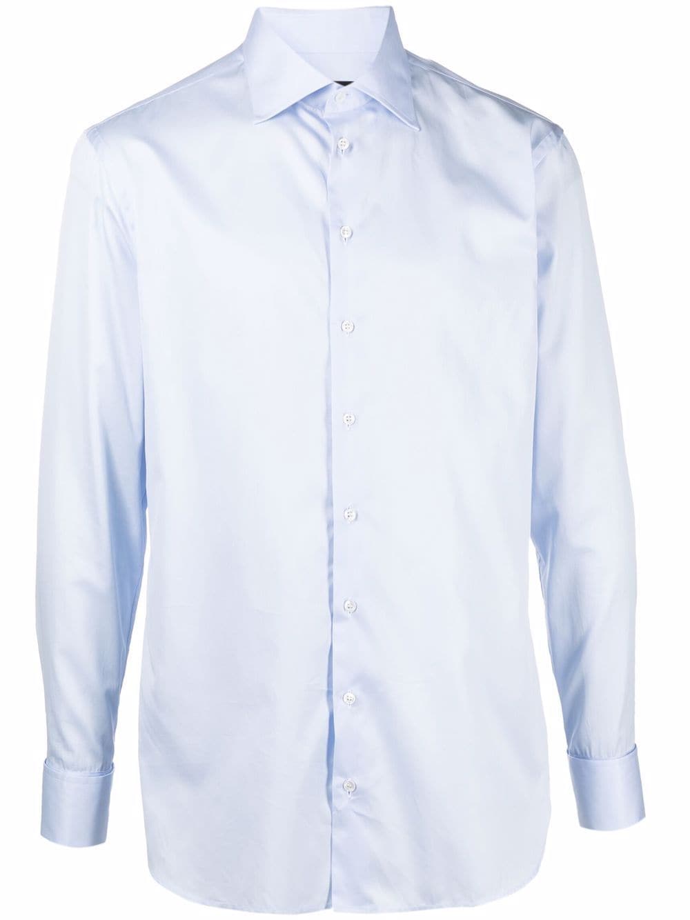 Giorgio Armani slim-cut shirt - Blue von Giorgio Armani