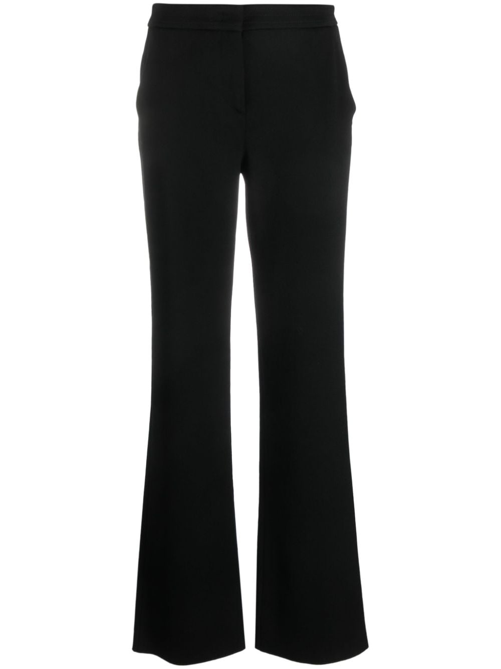 Giorgio Armani tailored straight-leg wool trousers - Black von Giorgio Armani