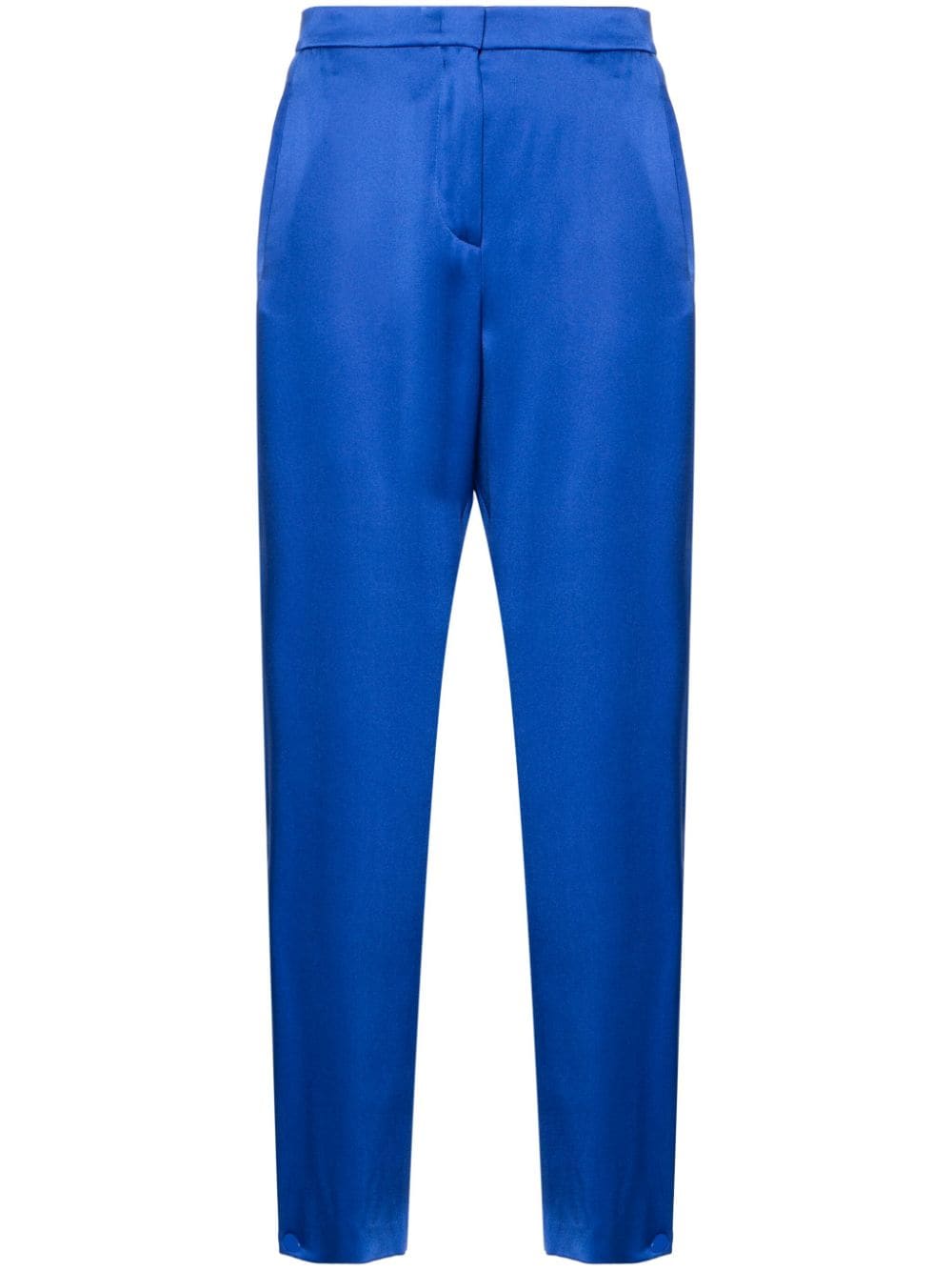 Giorgio Armani tapered silk trousers - Blue von Giorgio Armani