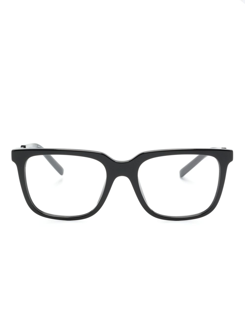 Giorgio Armani wayfarer-frame glasses - Black von Giorgio Armani