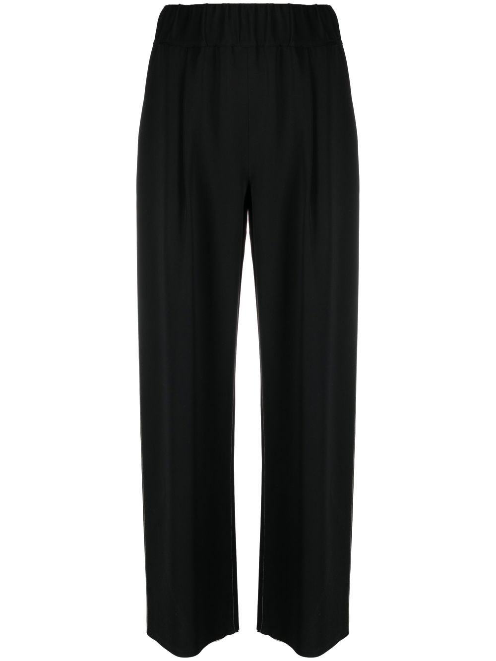 Giorgio Armani wide-leg silk trousers - Black von Giorgio Armani