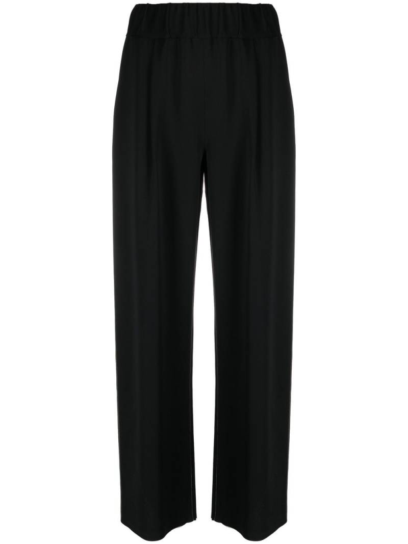 Giorgio Armani wide-leg silk trousers - Black von Giorgio Armani