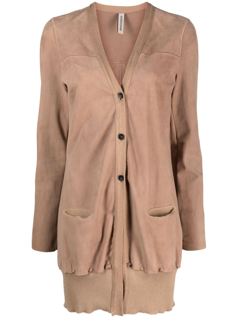 Giorgio Brato mid-length leather coat - Brown von Giorgio Brato