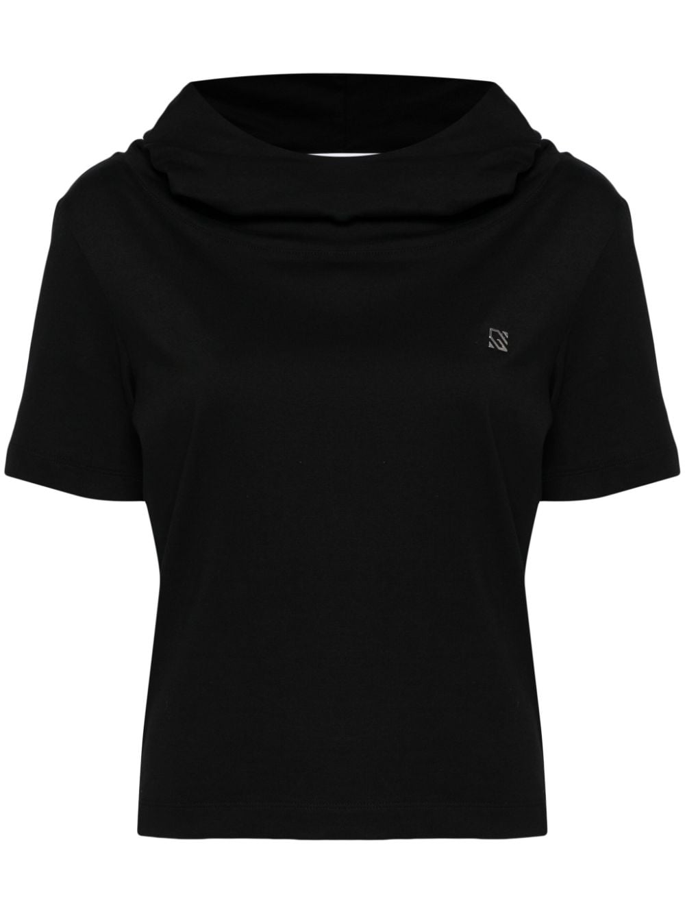 Giuseppe Di Morabito TS hooded cotton T-shirt - Black von Giuseppe Di Morabito