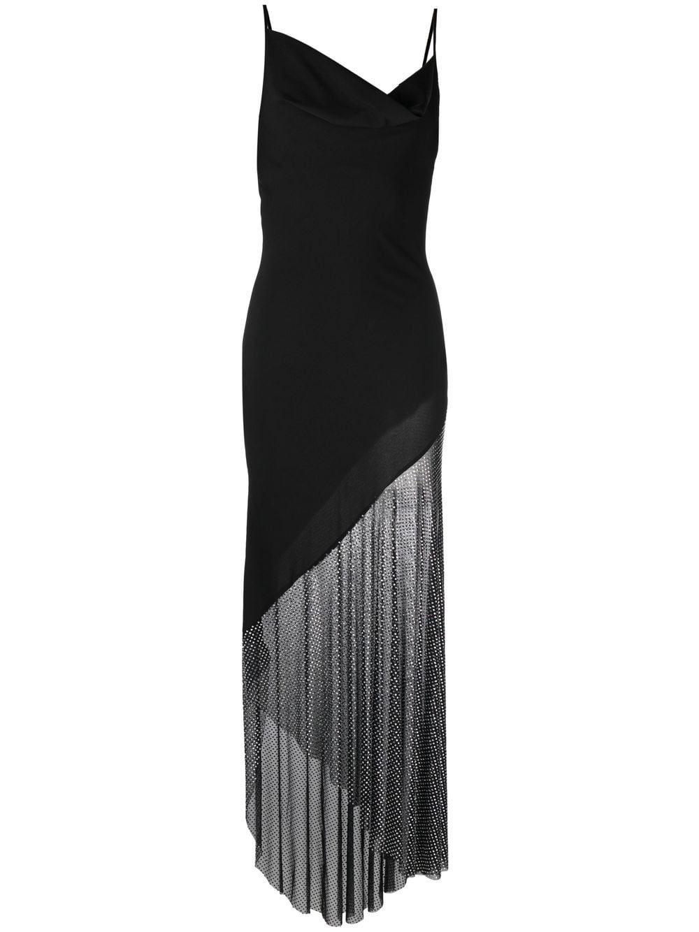 Giuseppe Di Morabito asymmetric spaghetti-strap maxi dress - Black von Giuseppe Di Morabito