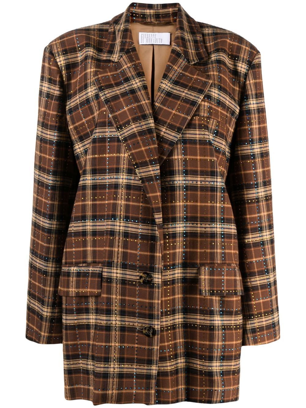 Giuseppe Di Morabito check-pattern blazer - Brown von Giuseppe Di Morabito