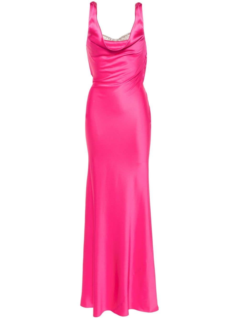 Giuseppe Di Morabito cowl-neck crepe maxi dress - Pink von Giuseppe Di Morabito