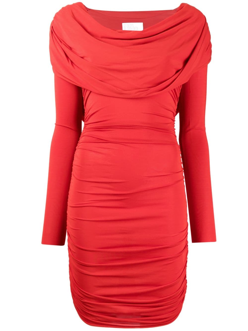 Giuseppe Di Morabito cowl-neck ruched minidress - Red von Giuseppe Di Morabito