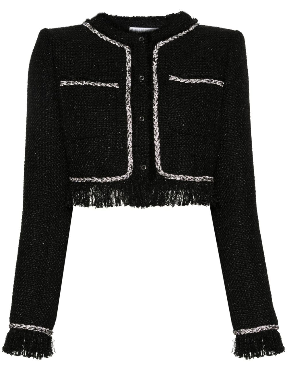 Giuseppe Di Morabito cropped bouclé jacket - Black von Giuseppe Di Morabito