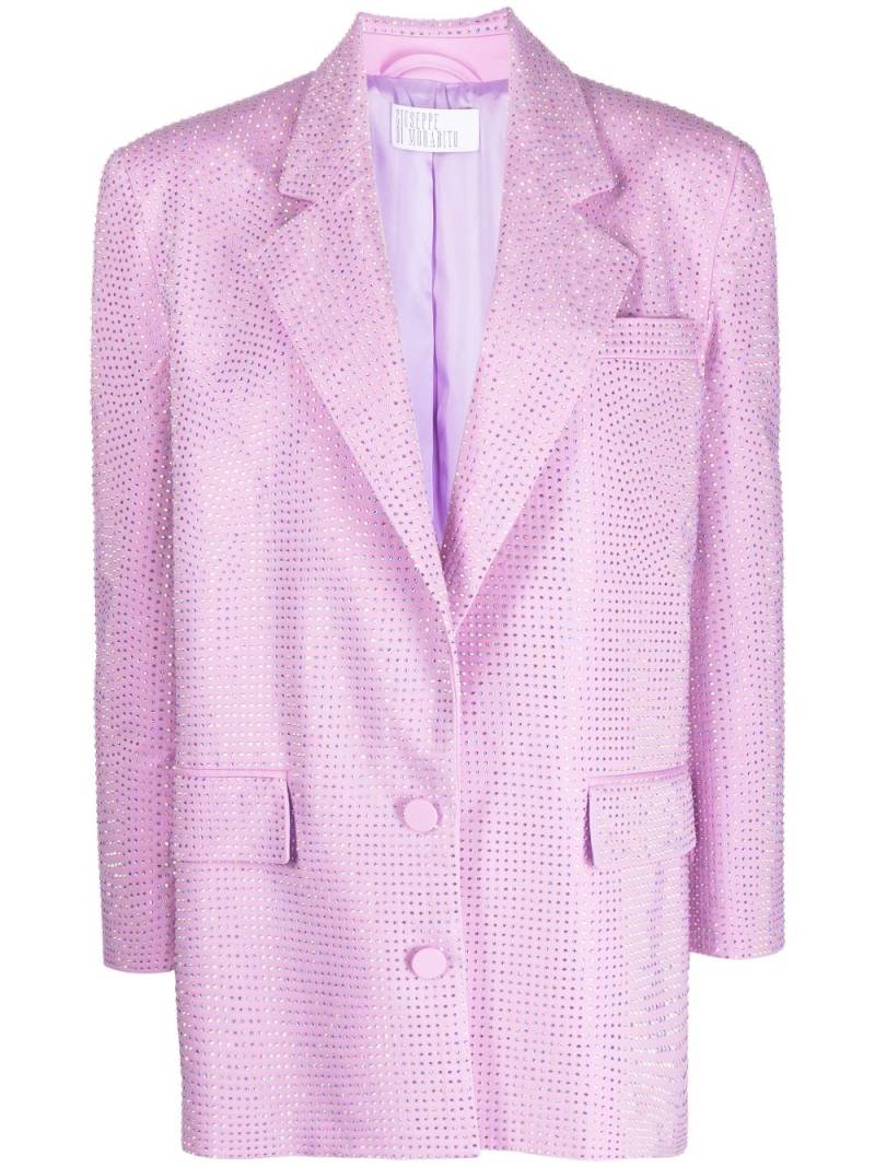 Giuseppe Di Morabito crystal-embellishment cotton-blend blazer - Pink von Giuseppe Di Morabito