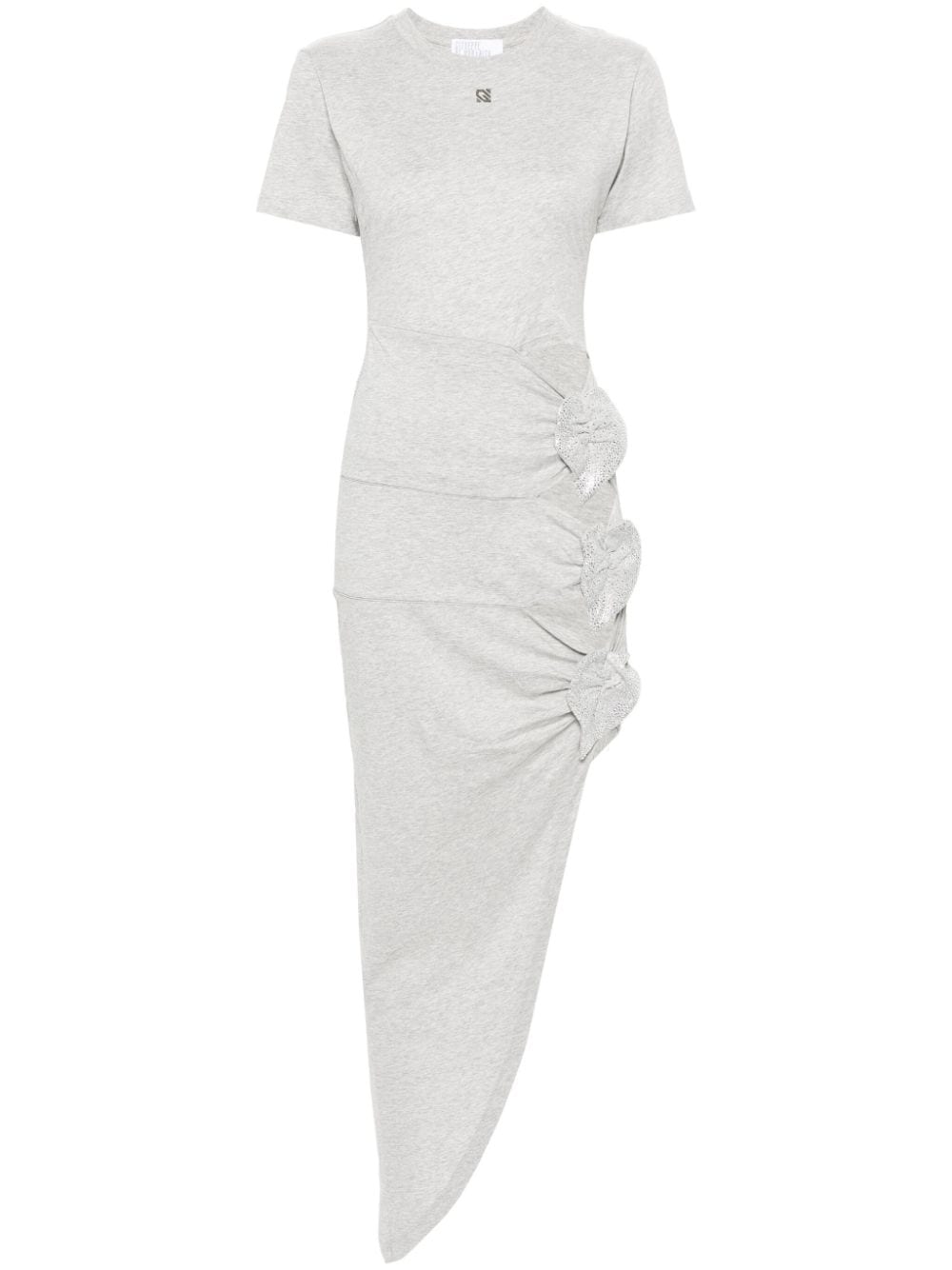 Giuseppe Di Morabito cut-out asymmetric midi dress - Grey von Giuseppe Di Morabito