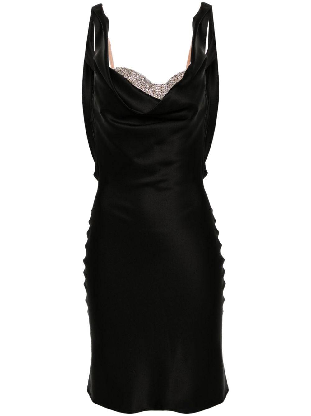 Giuseppe Di Morabito draped satin minidress - Black von Giuseppe Di Morabito