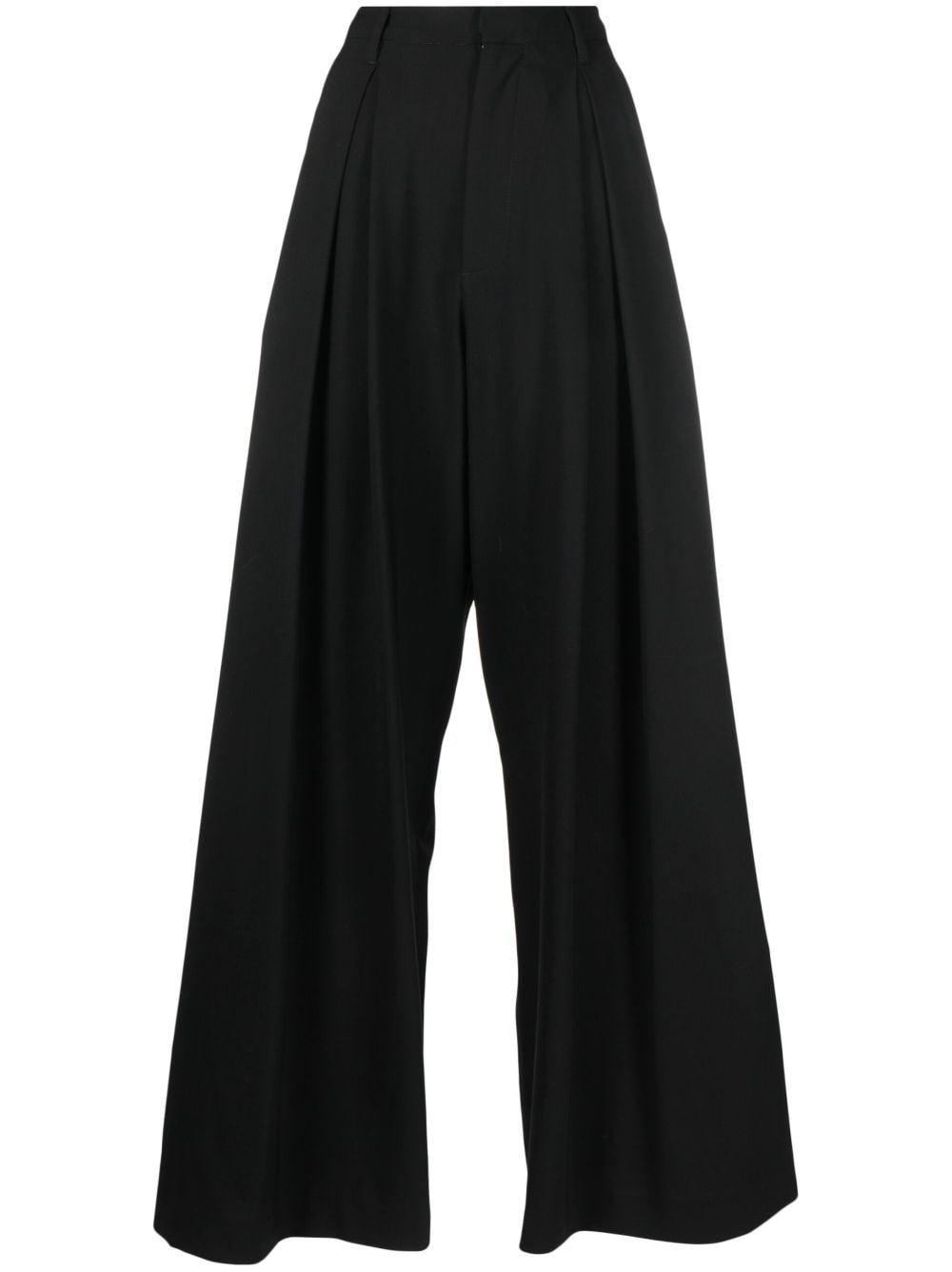 Giuseppe Di Morabito high-waist wool-blend trousers - Black von Giuseppe Di Morabito