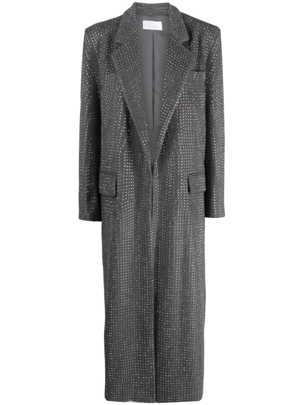 Giuseppe Di Morabito rhinestone-embellished single-breasted coat - Grey