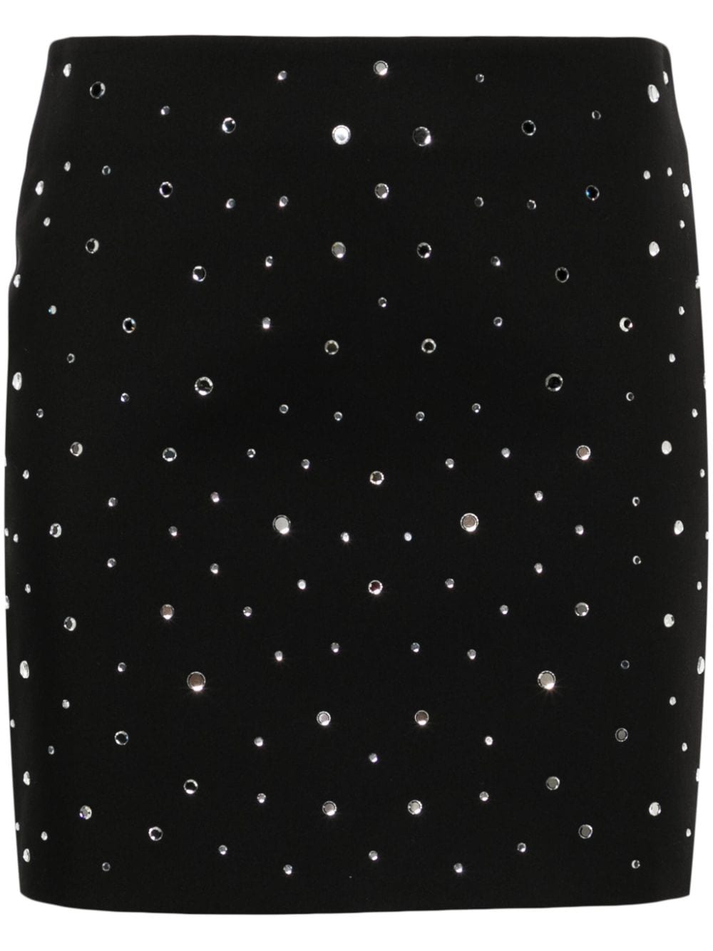 Giuseppe Di Morabito rhinestoned A-line miniskirt - Black von Giuseppe Di Morabito