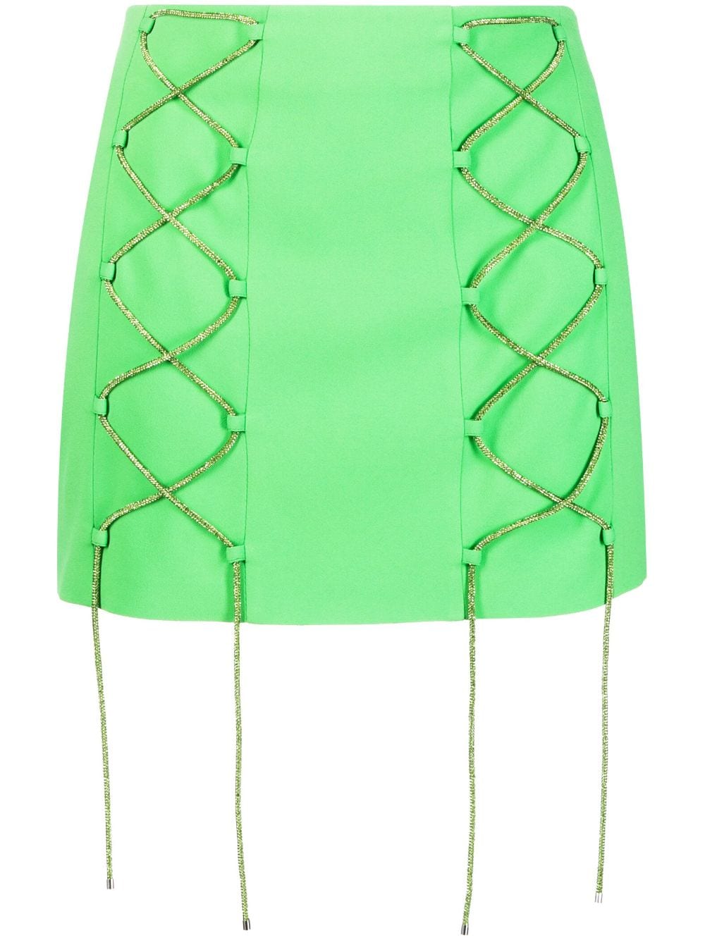 Giuseppe Di Morabito strap-detail mini skirt - Green von Giuseppe Di Morabito