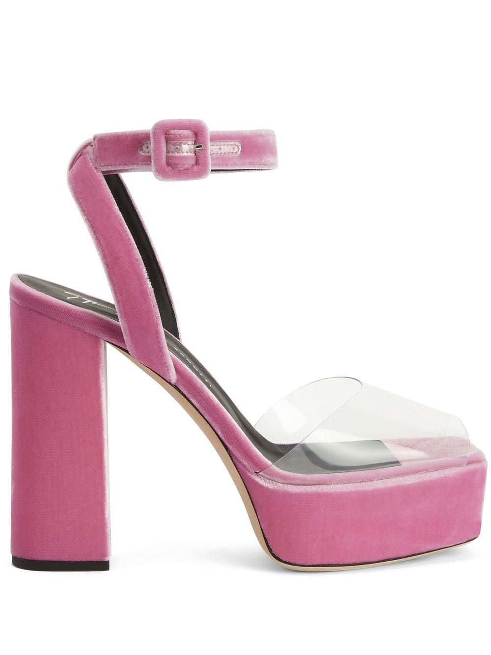 Giuseppe Zanotti 120mm transparent platform sandals - Pink von Giuseppe Zanotti