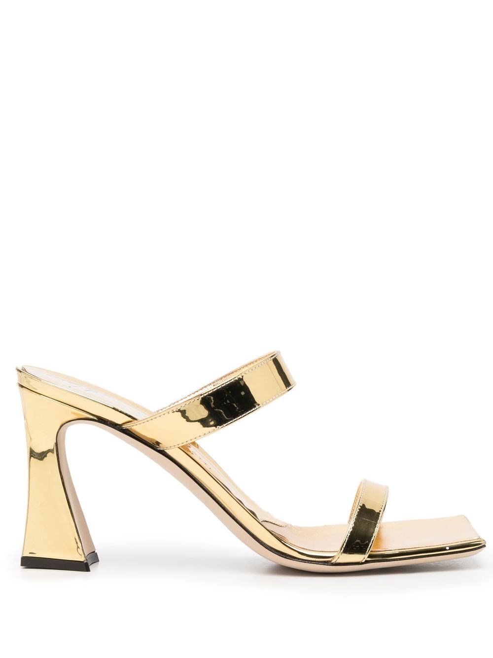 Giuseppe Zanotti 90mm square-toe mules - Gold von Giuseppe Zanotti