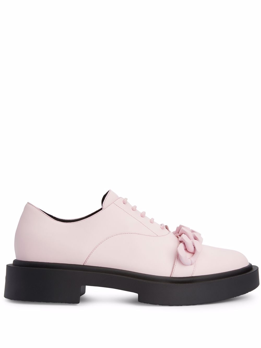 Giuseppe Zanotti Adrik chain-trim lace-up shoes - Pink von Giuseppe Zanotti