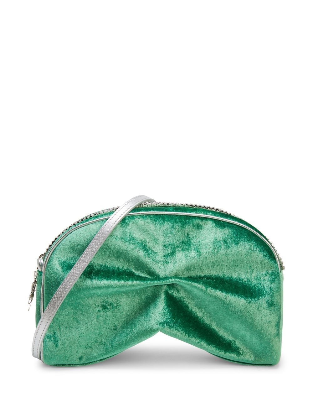 Giuseppe Zanotti Agacia velvet crossbody bag - Green von Giuseppe Zanotti