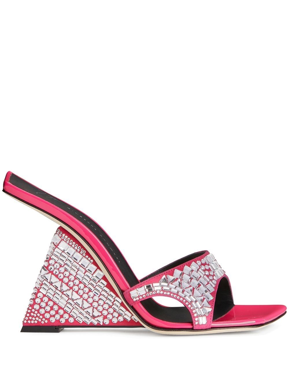 Giuseppe Zanotti Akira Shine 105mm wedge sandals - Pink von Giuseppe Zanotti