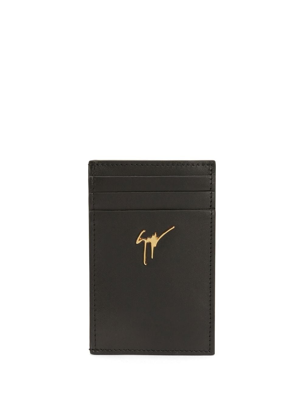 Giuseppe Zanotti Albert Signature-logo cardholder - Black von Giuseppe Zanotti