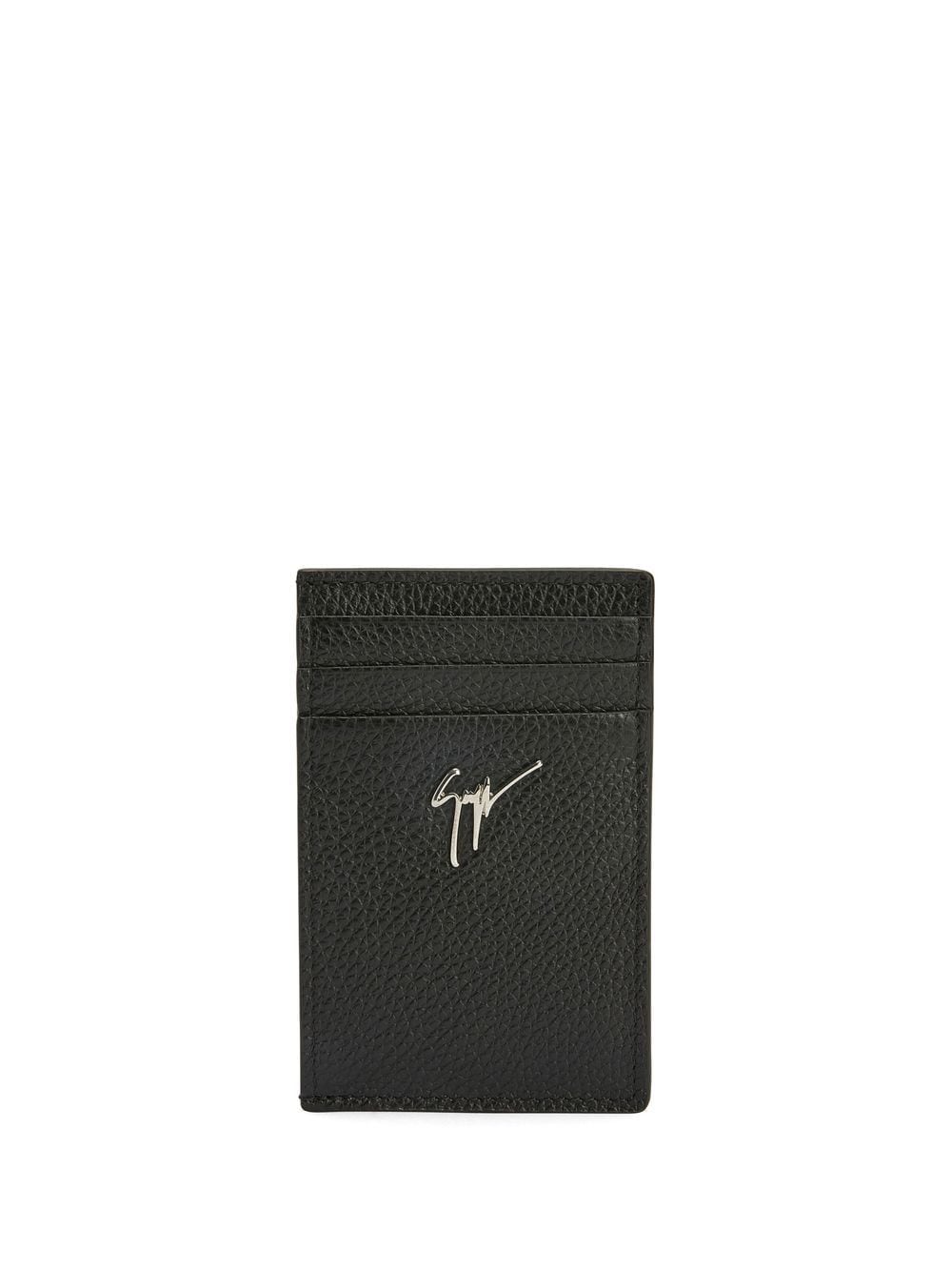 Giuseppe Zanotti Albert grained cardholder - Black von Giuseppe Zanotti