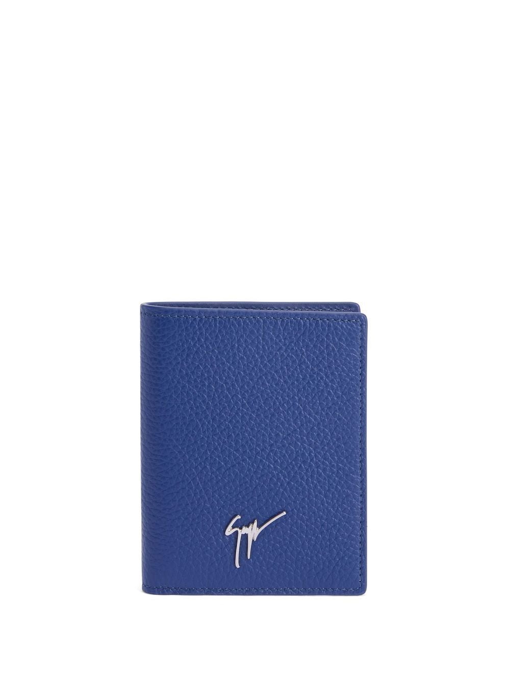 Giuseppe Zanotti Albert leather cardholder - Blue von Giuseppe Zanotti