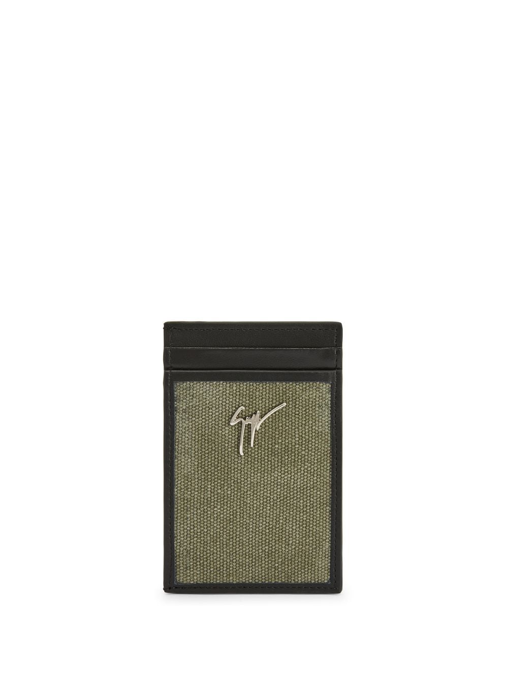 Giuseppe Zanotti Albert logo cardholder - Green von Giuseppe Zanotti