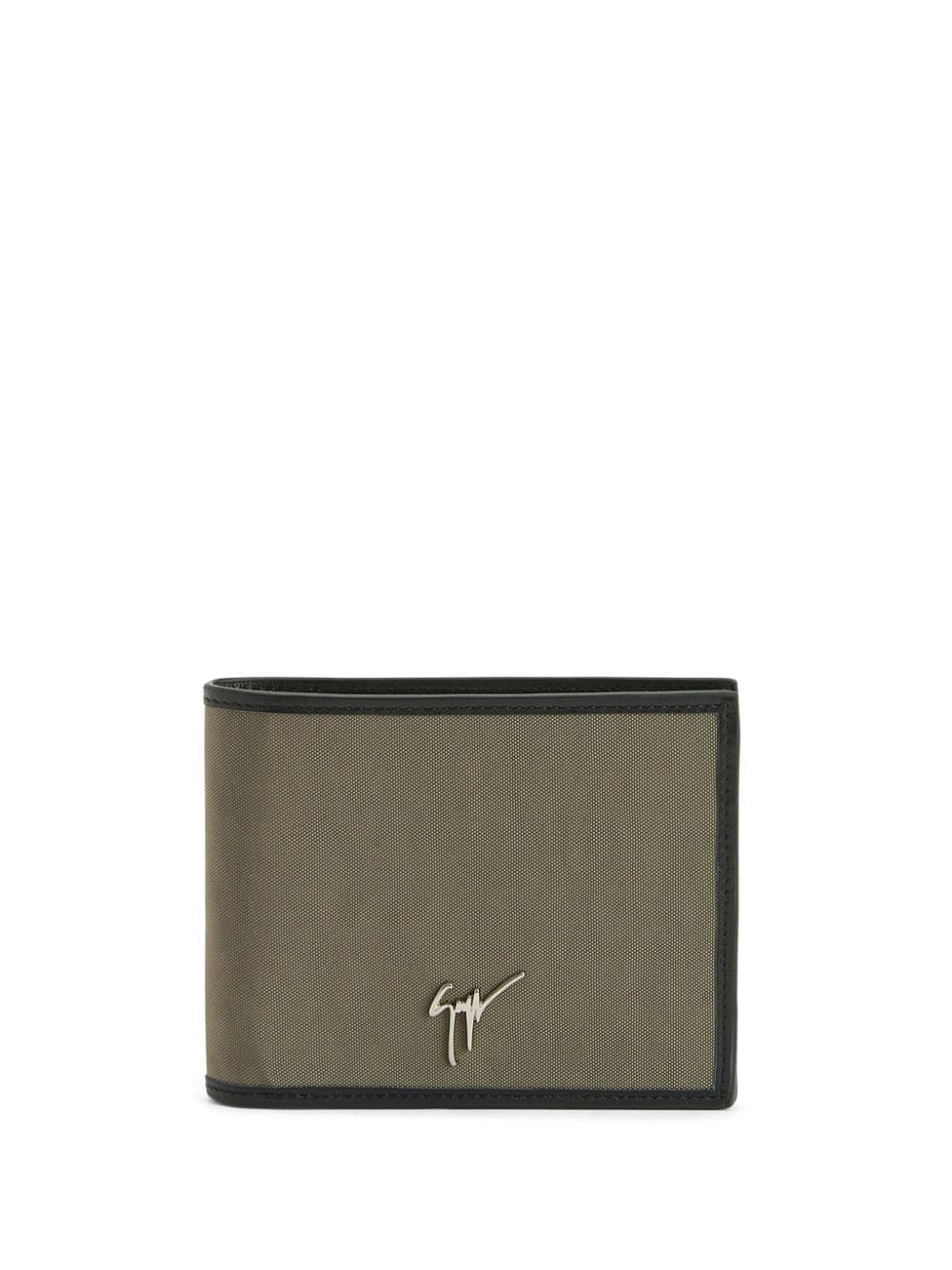 Giuseppe Zanotti Albert logo-plaque wallet - Grey von Giuseppe Zanotti