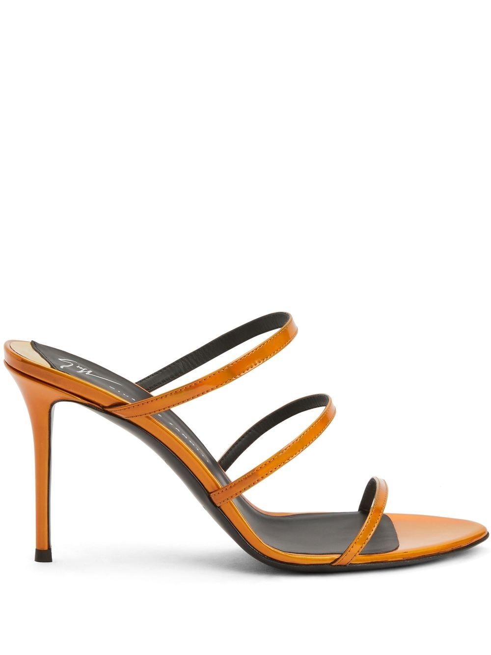 Giuseppe Zanotti Alimha 105mm leather sandals - Orange von Giuseppe Zanotti