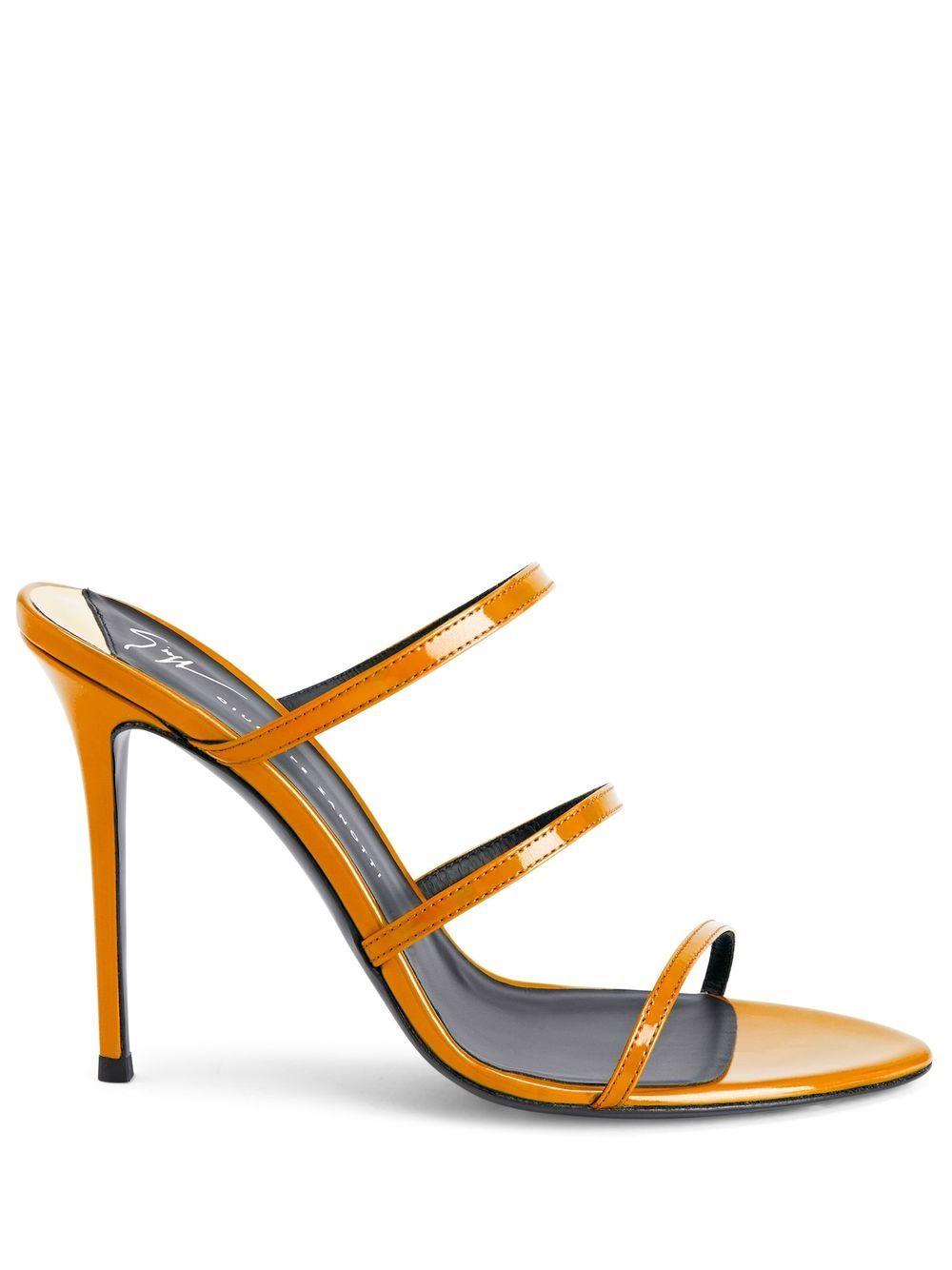 Giuseppe Zanotti Alimha leather 105mm sandals - Orange von Giuseppe Zanotti