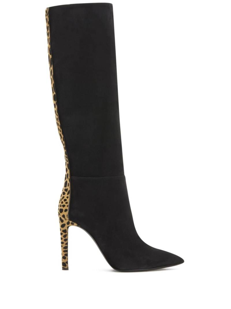 Giuseppe Zanotti Amal 105mm leopard-print boots - Black von Giuseppe Zanotti