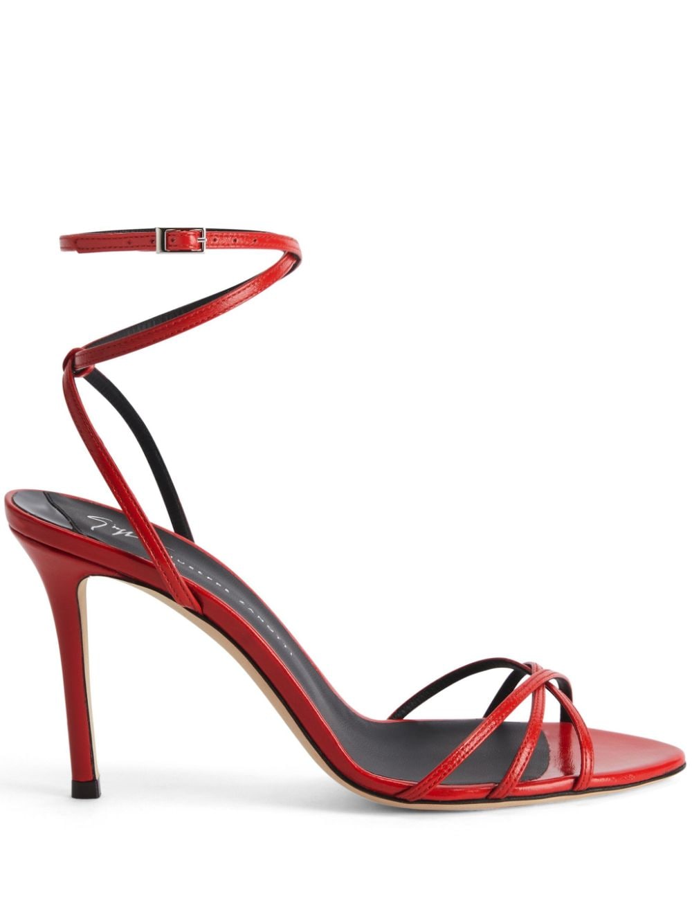 Giuseppe Zanotti Amiila leather sandals - Red von Giuseppe Zanotti