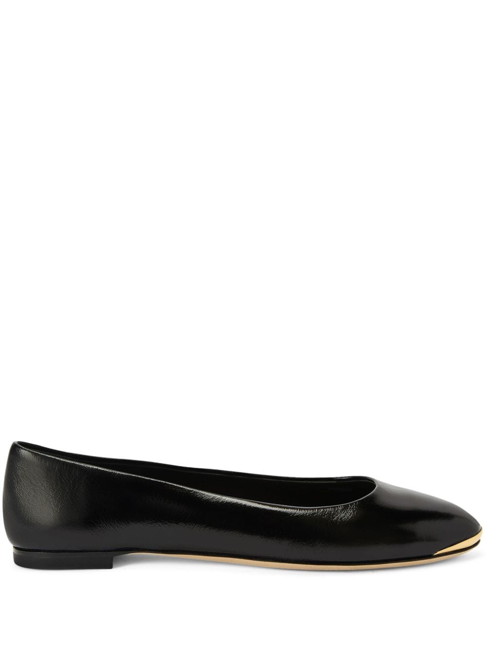 Giuseppe Zanotti Amur 2.0 leather ballerina shoes - Black von Giuseppe Zanotti