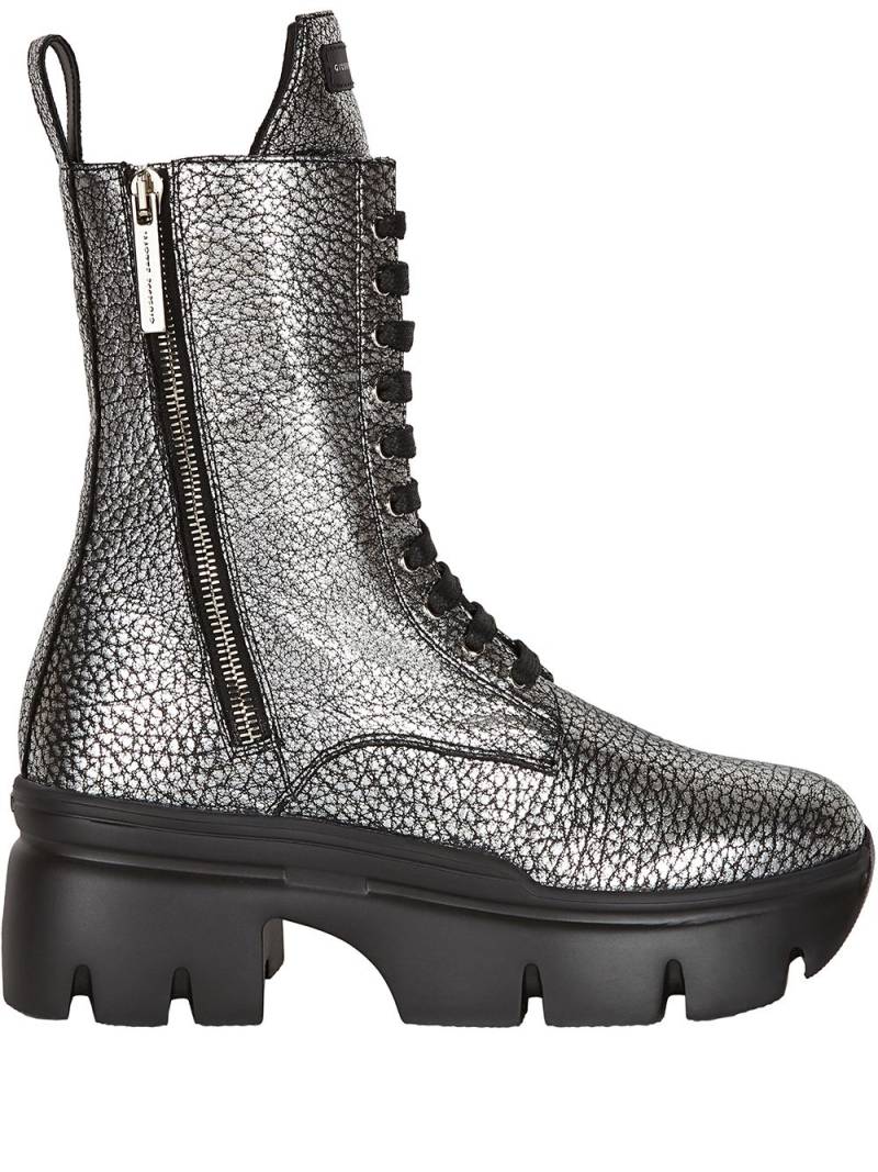 Giuseppe Zanotti Apocalypse lace-up boots - Silver von Giuseppe Zanotti