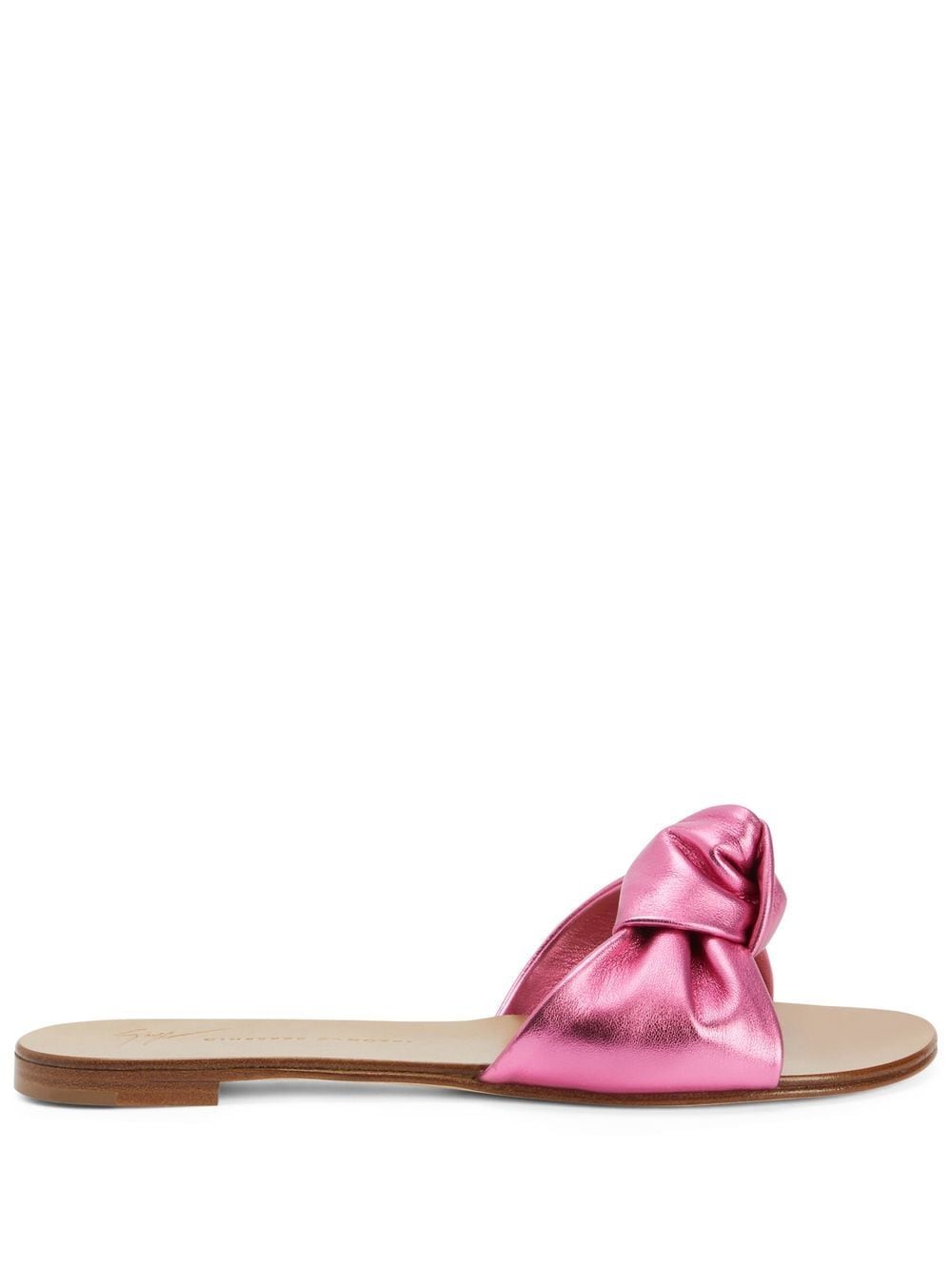 Giuseppe Zanotti Aycha knot-detailing flat sandals - Pink von Giuseppe Zanotti