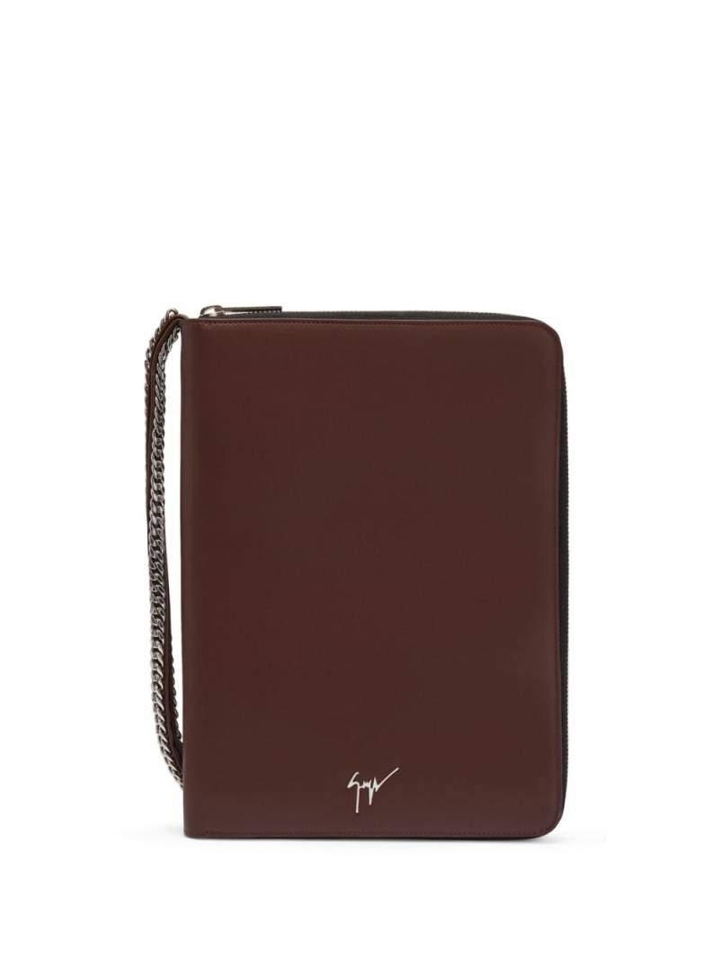 Giuseppe Zanotti Aymeric logo-print wallet - Brown von Giuseppe Zanotti