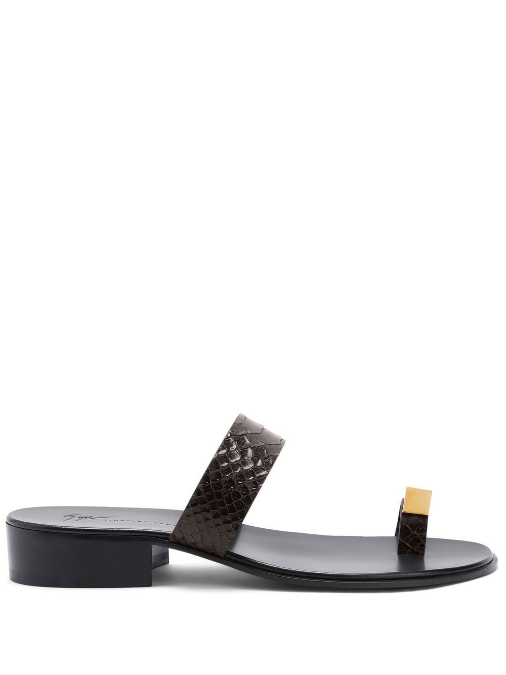 Giuseppe Zanotti Bardack double-strap sandals - Brown von Giuseppe Zanotti